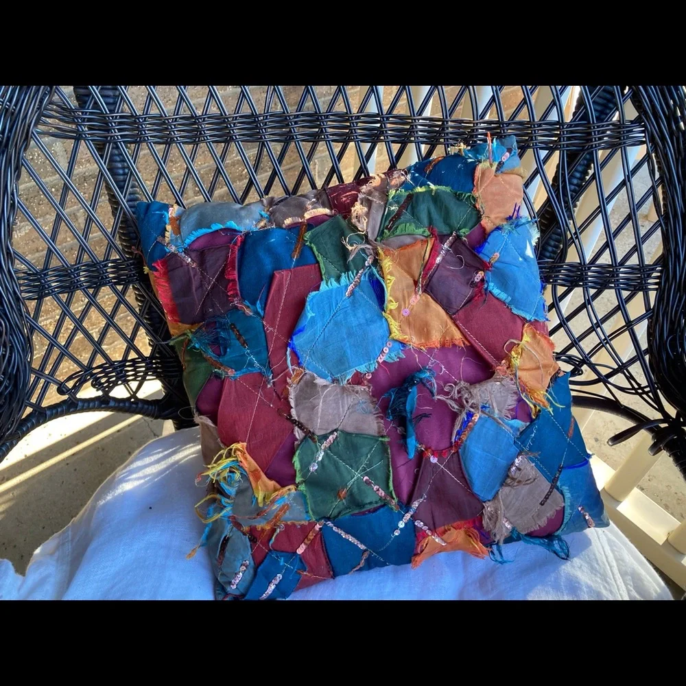 Pier One, 2 Patchwork Throw Pillows